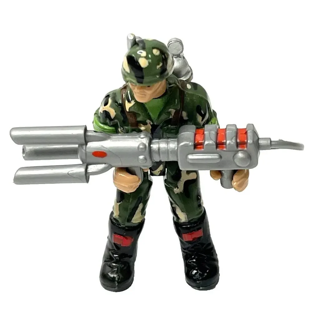Chap Mei Military Soldiers Tactical Force 4 Men Figures w/ 3 Weapons Set